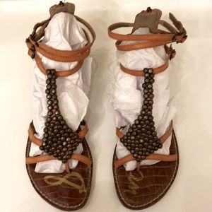 Sam Edelman gladiator sandals neutral sz 8